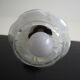 Brass wall lamp and white glass globe from the 1950s-1960s.
