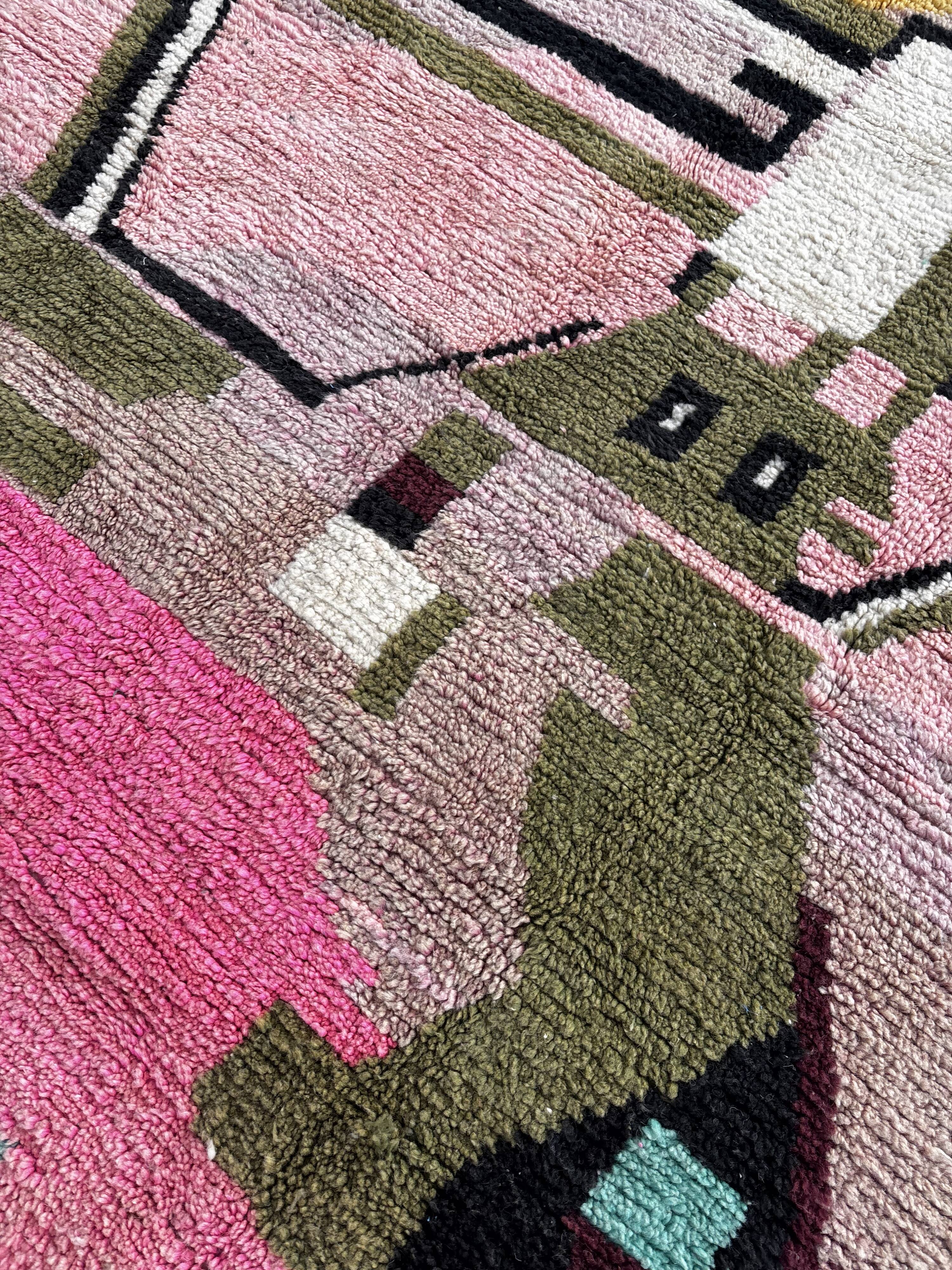 colourful Berber Moroccan wool rug