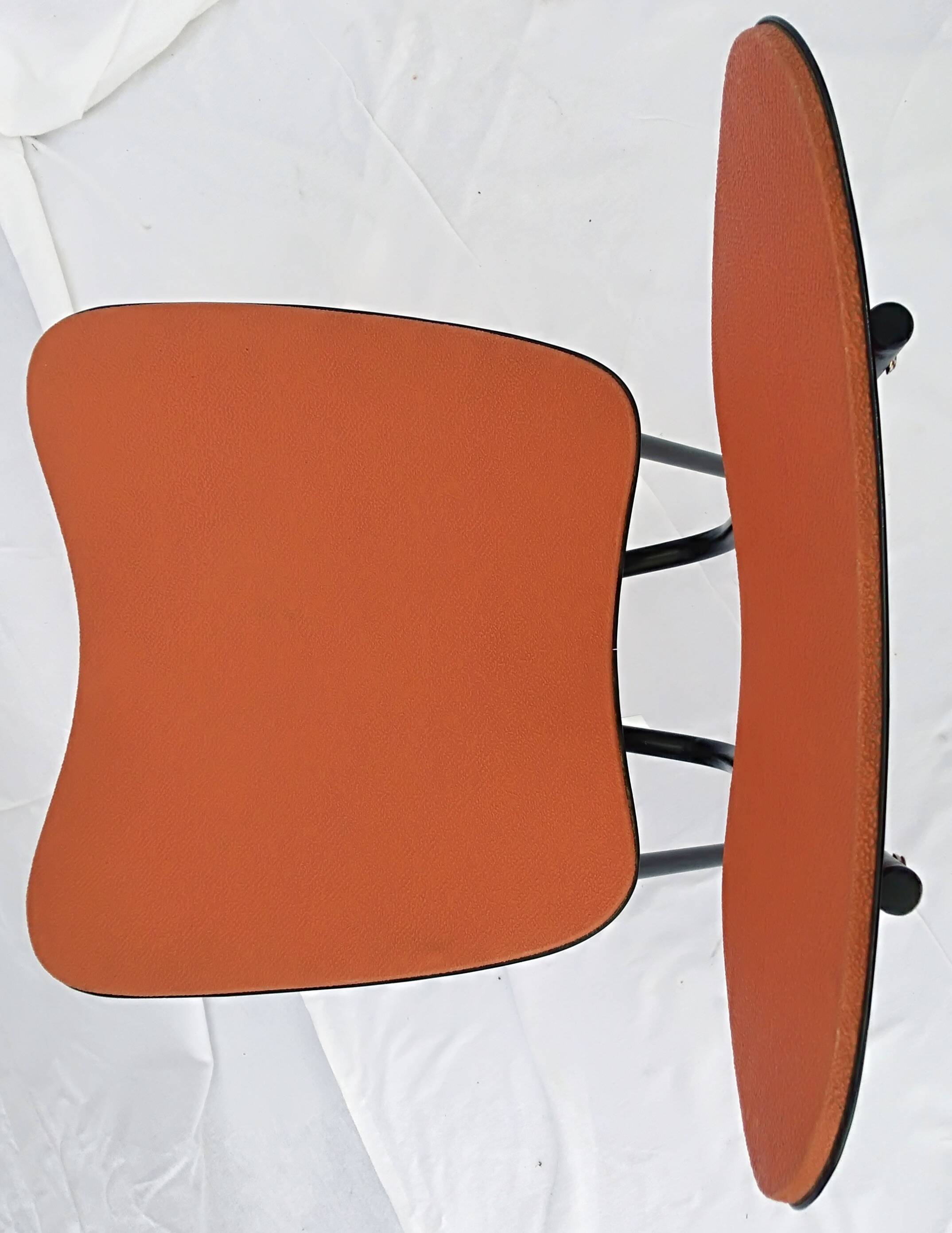 Pair of 60s chairs with skai covering