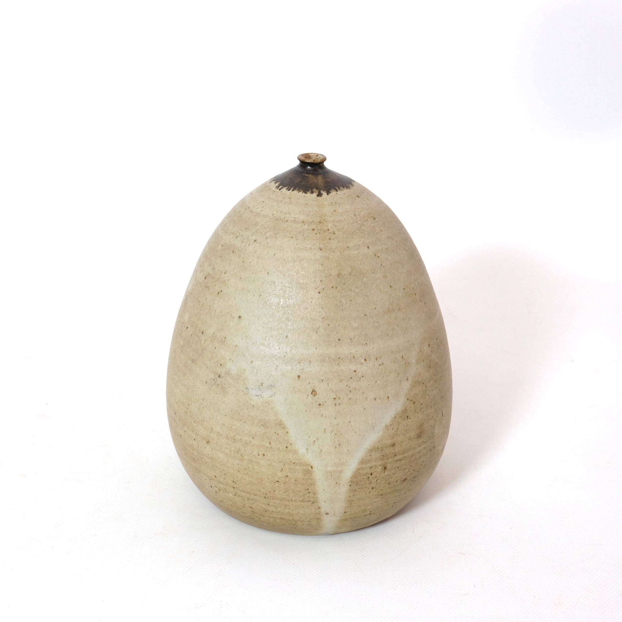 Glazed stoneware vase from the 60s-70s.