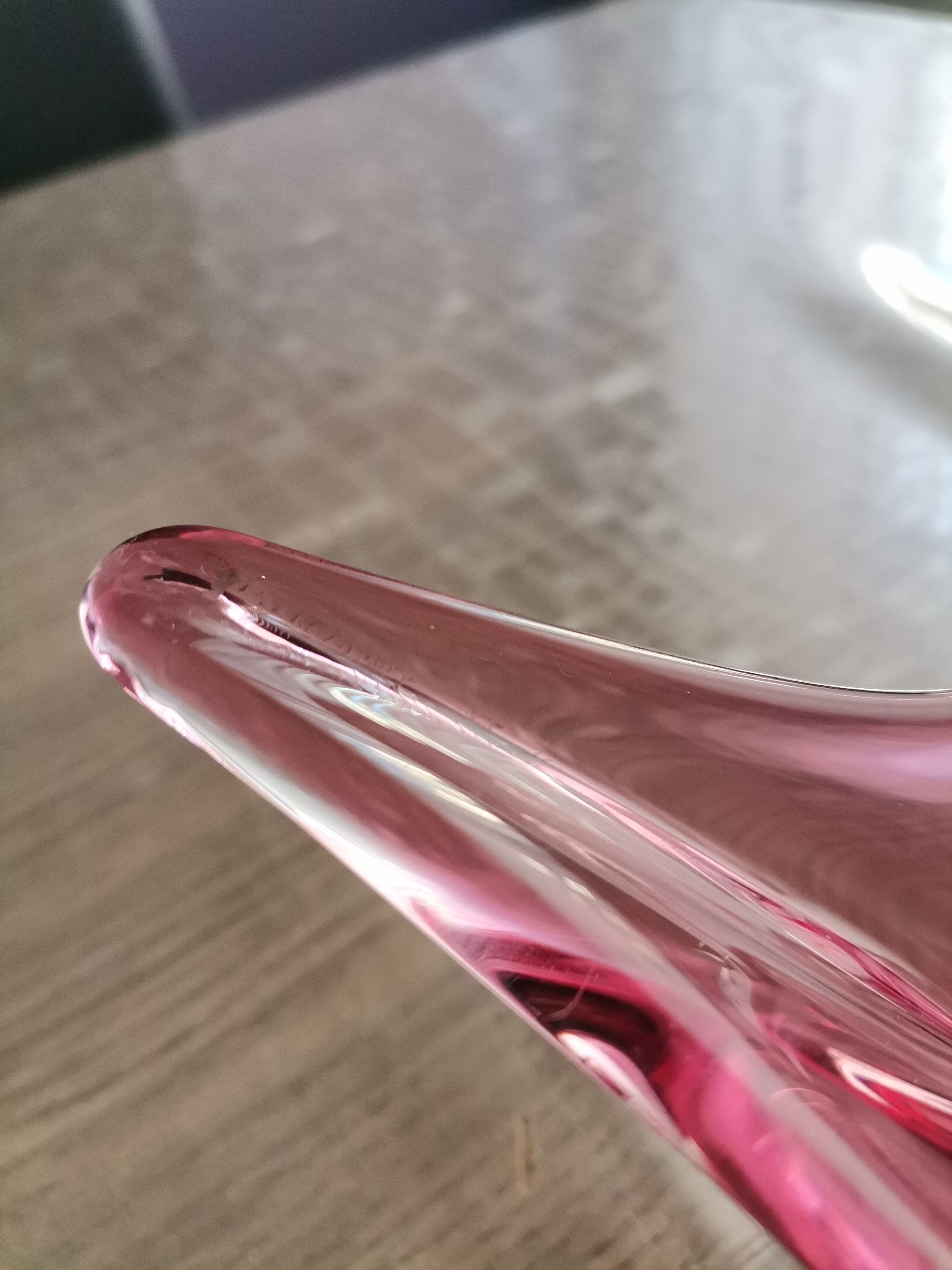 Red murano vase from the 60s