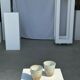 Set of 2 cups in Indonesian ceramic (brown & speckled glazed matte)