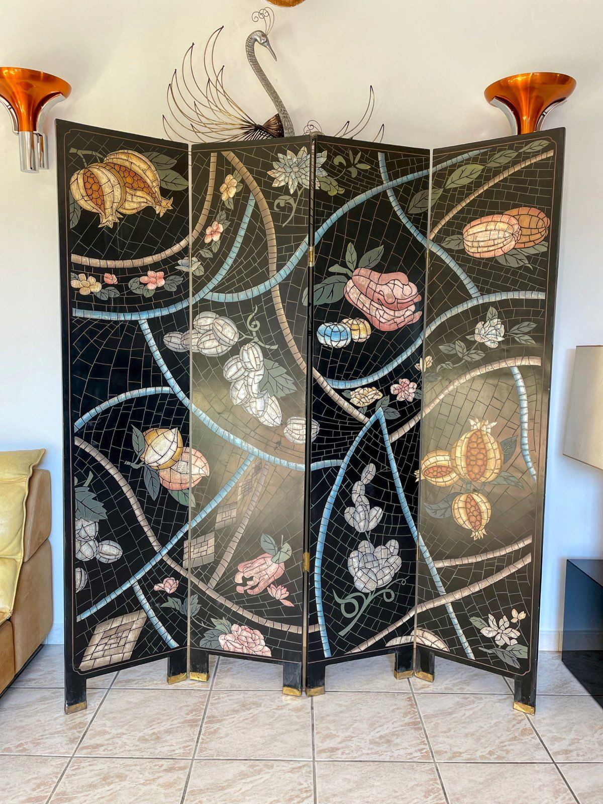 Coromandel style screen of the 60-70s