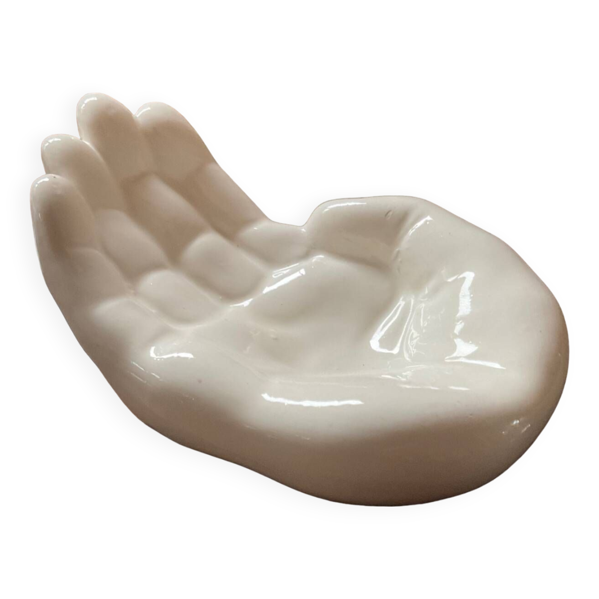 Vintage handmade ceramic pocket empty 70s