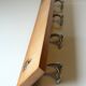 Solid wooden coat door, coat rack with 4 hooks