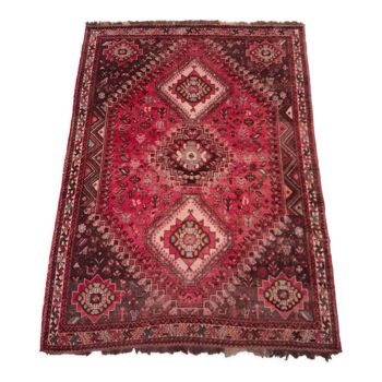 Handmade Persian Shiraz rug 292x220cm