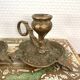 Pair of brass candlesticks
