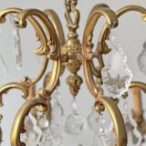 Louis XV style chandelier in gilded bronze with 6 light arms.