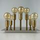 60s 70s ceiling lamp Sölken Leuchten Germany in brass