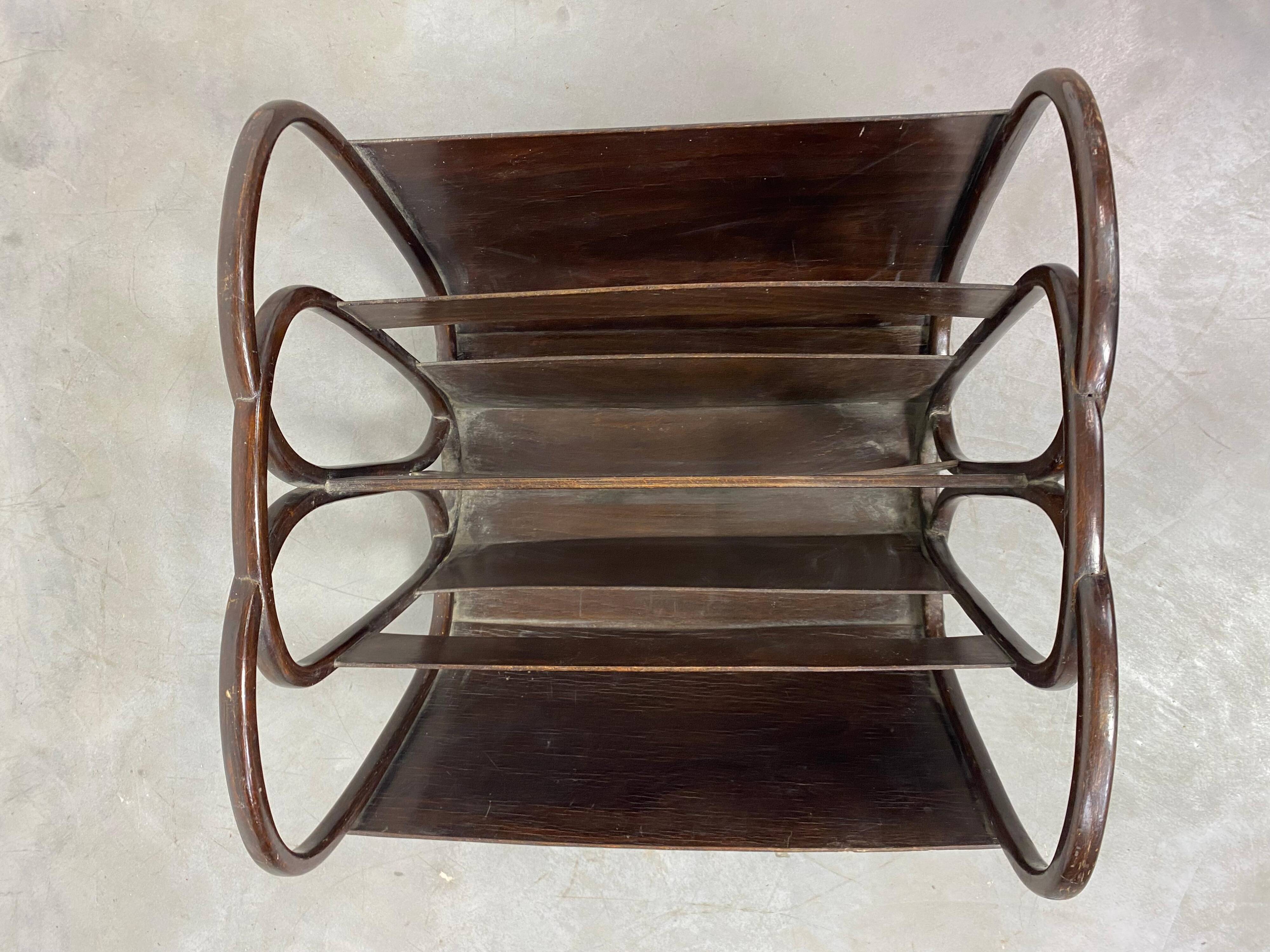 Magazine rack no. 1069 by Koloman Moser for J&J Kohn
