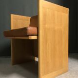 Pair of 1980's italian cubic armchairs