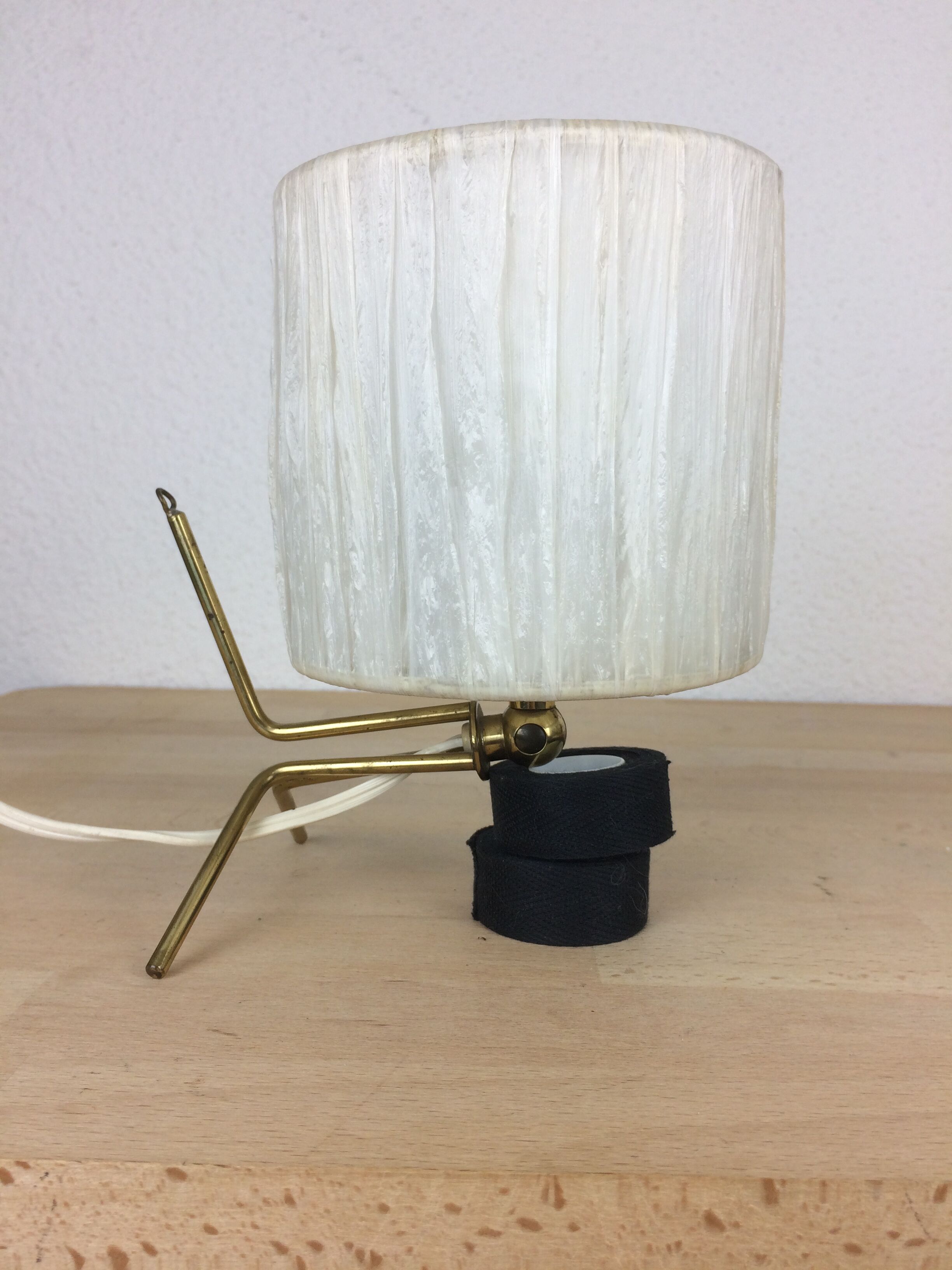 Brass tripod wall lamp 50s