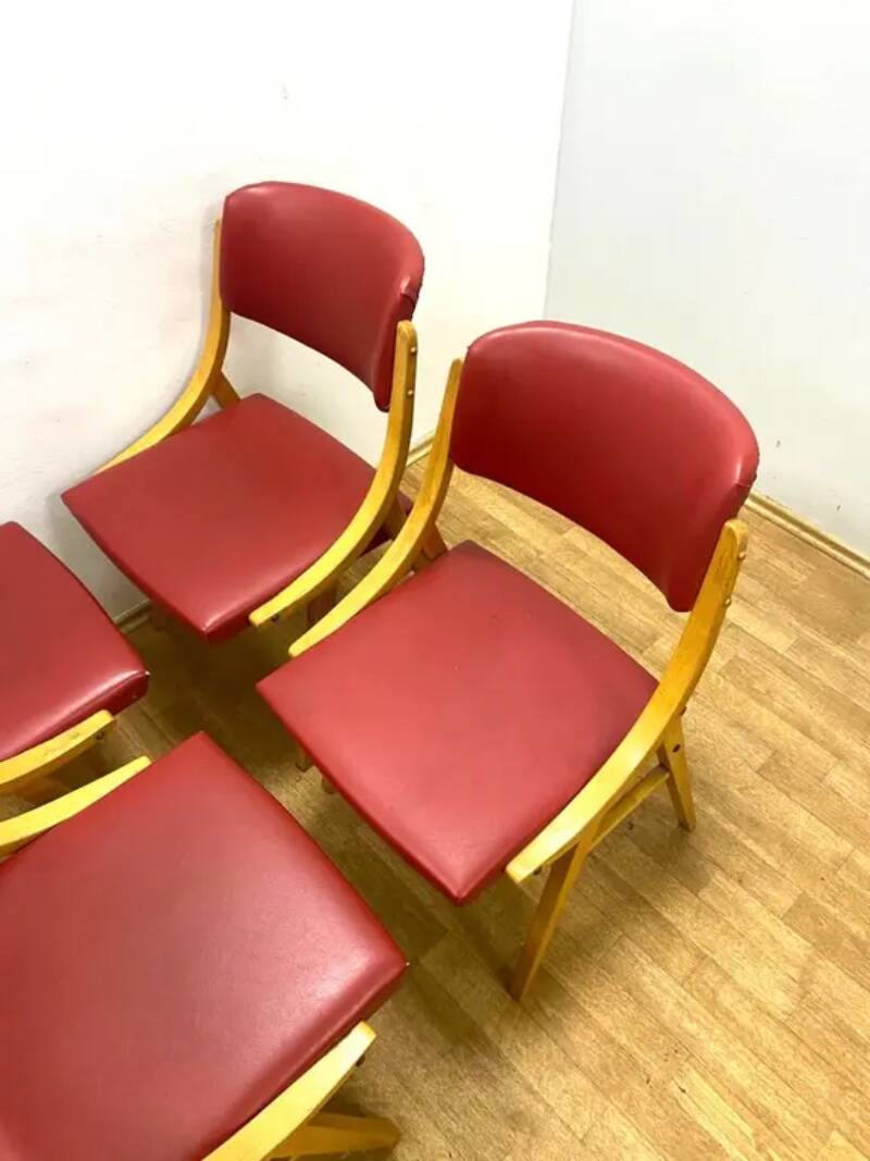 Set of 4 Chairs, Ludvík Volák, 1970s, Czechoslovakia