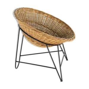 Fauteuil en osier dans - mathieu