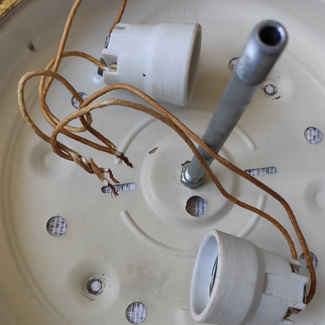 Large globe ceiling light