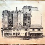 Lithograph Parisian View