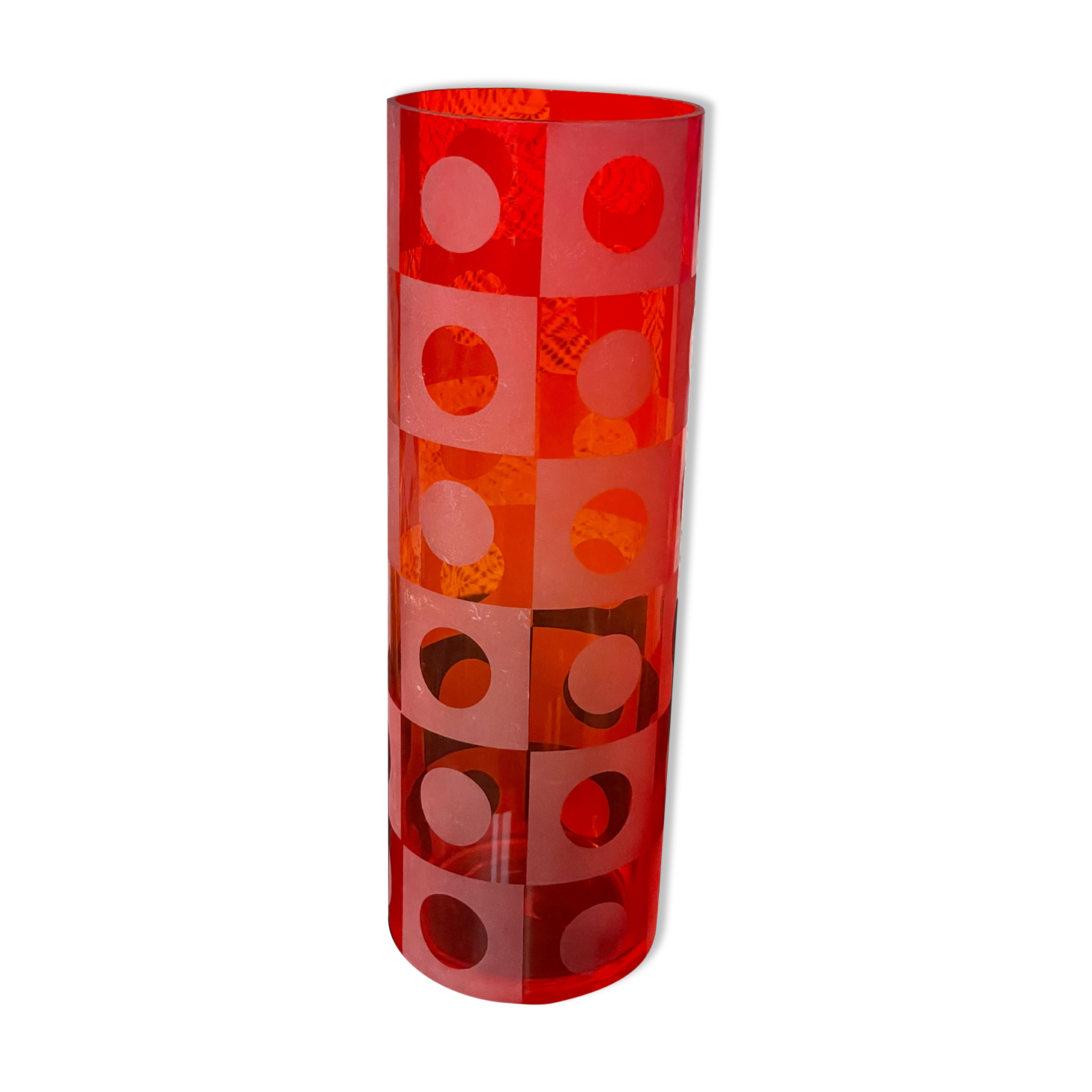 Vase vintage orange