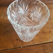 Vase en cristal taillé style Saint-Louis