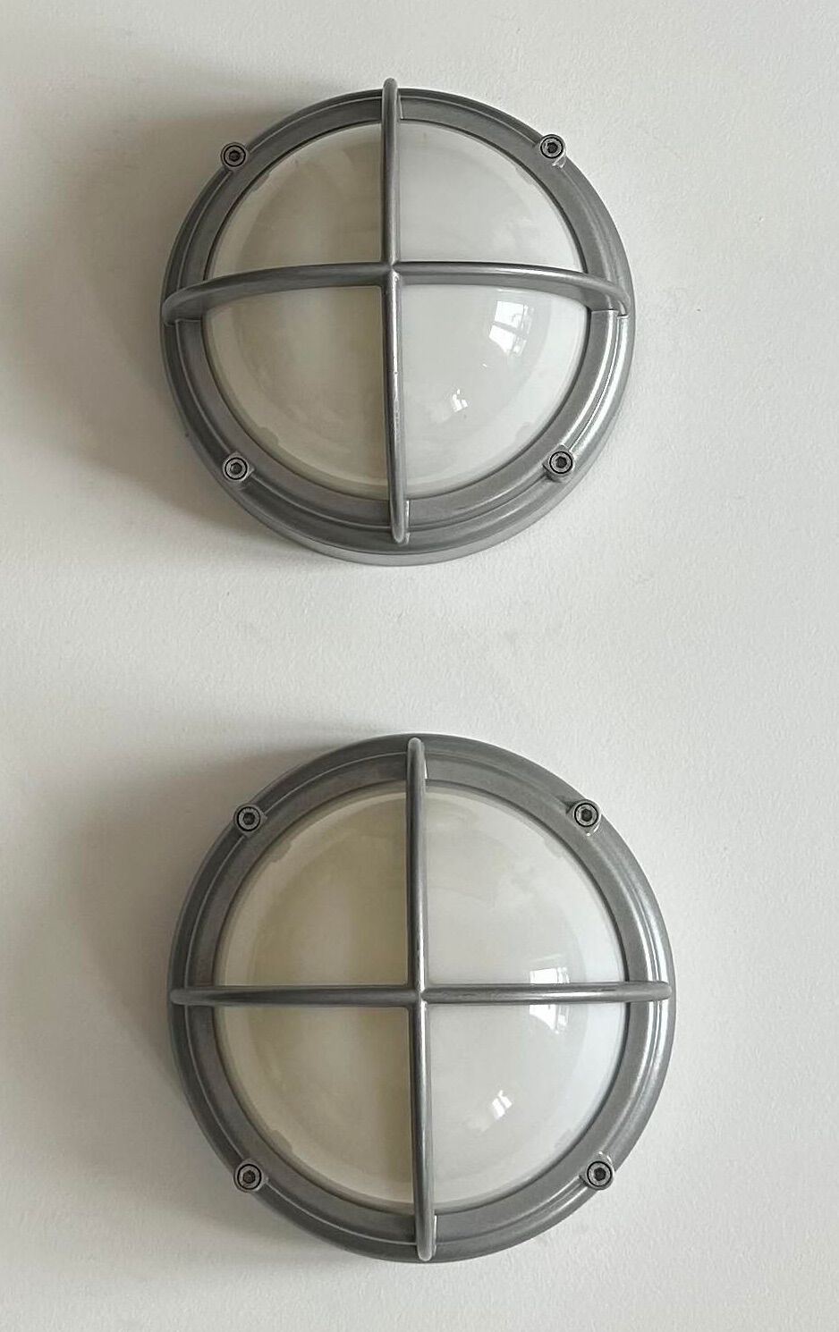 Pair of vintage SYOT, Louis Poulsen, aluminum