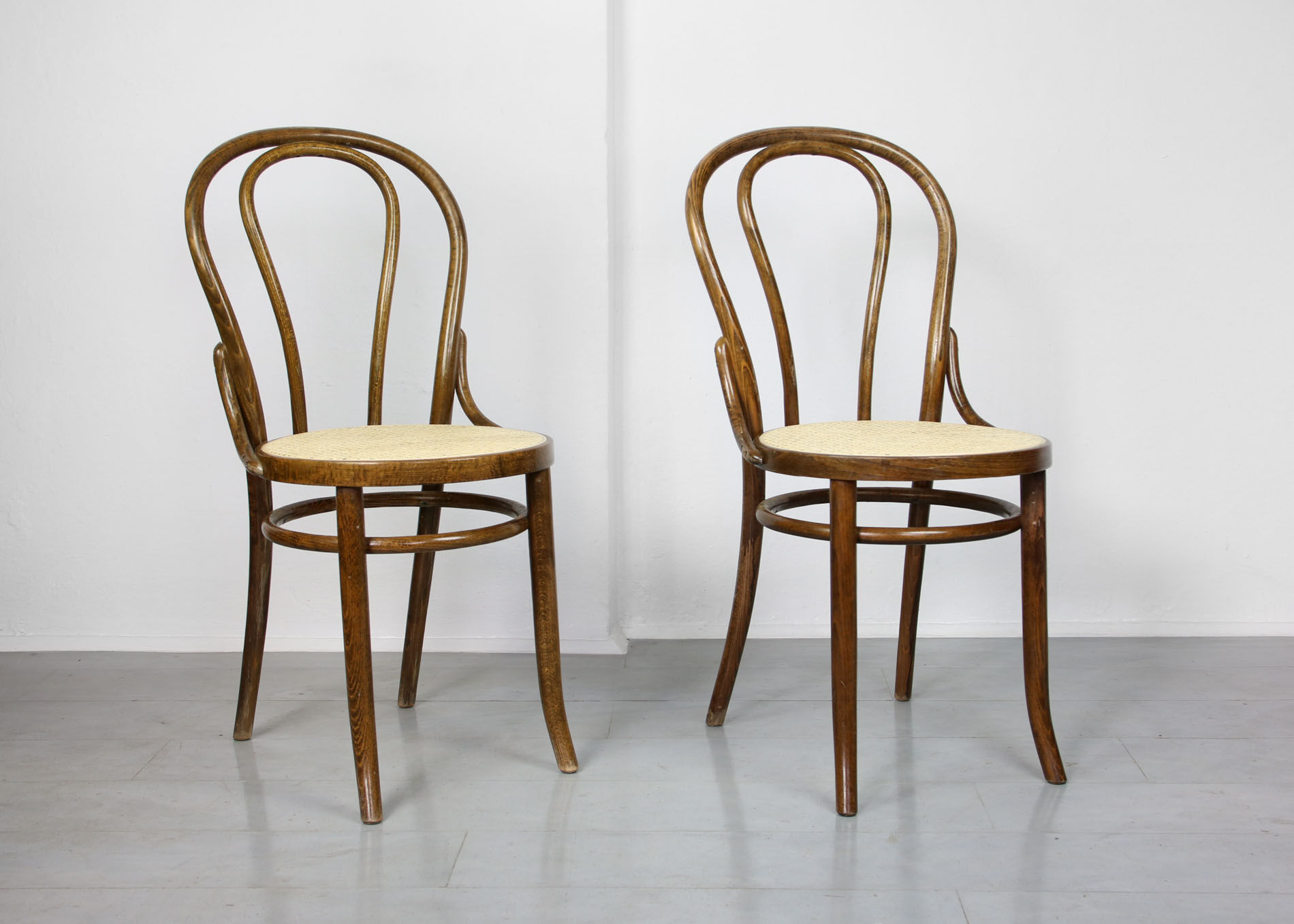 Betwood and cane brown chair