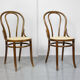 Betwood and cane brown chair