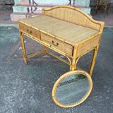 Rattan desk/console circa 1960