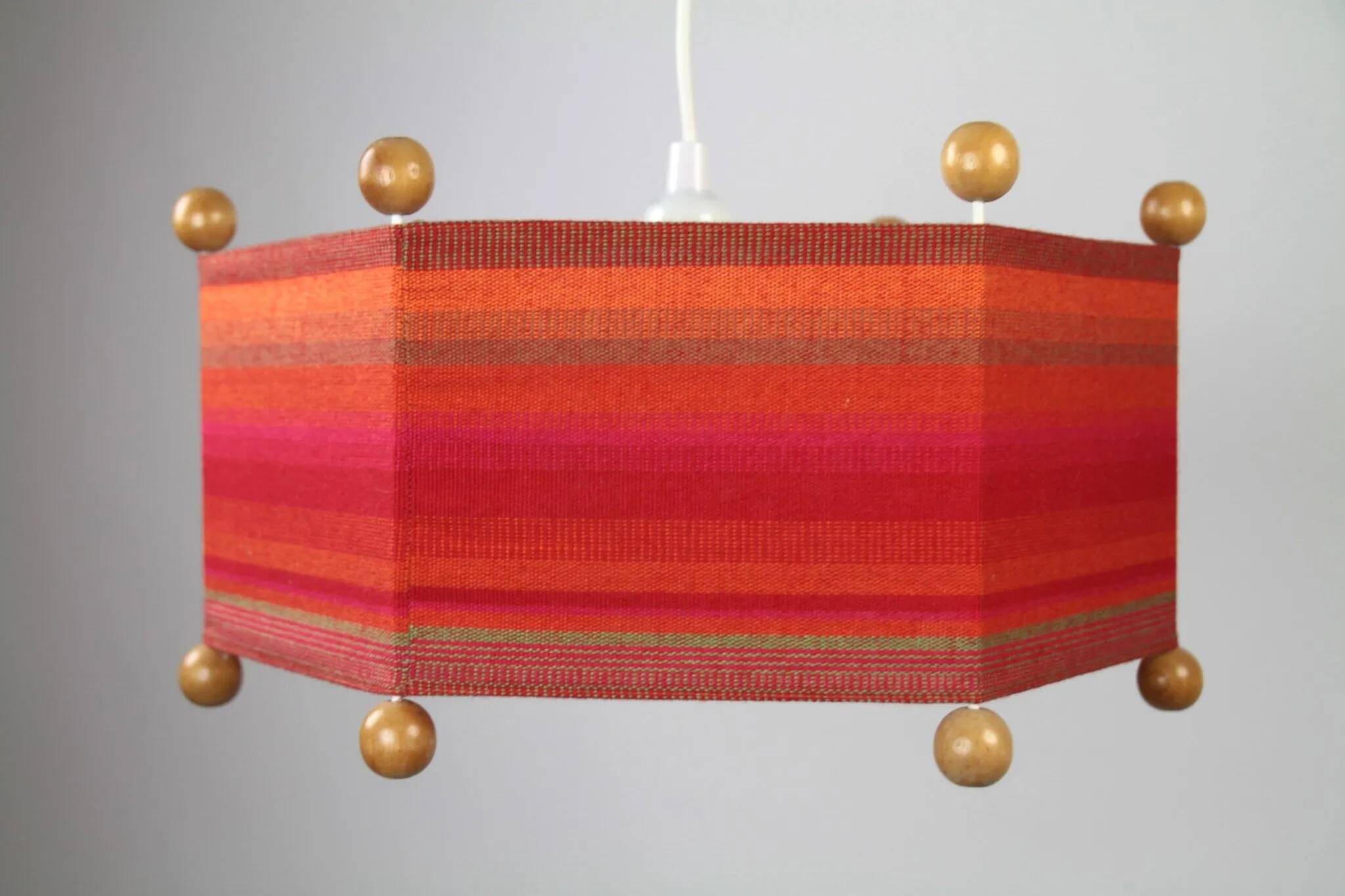 Hexagonal Pendant Lamp, North Sweden — 1960s/1970s