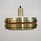 Golden vintage brass lamp: 1970s Scandinavian Mid-Century Modern