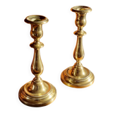 Pair of brass candlesticks