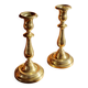Paire de chandeliers laiton