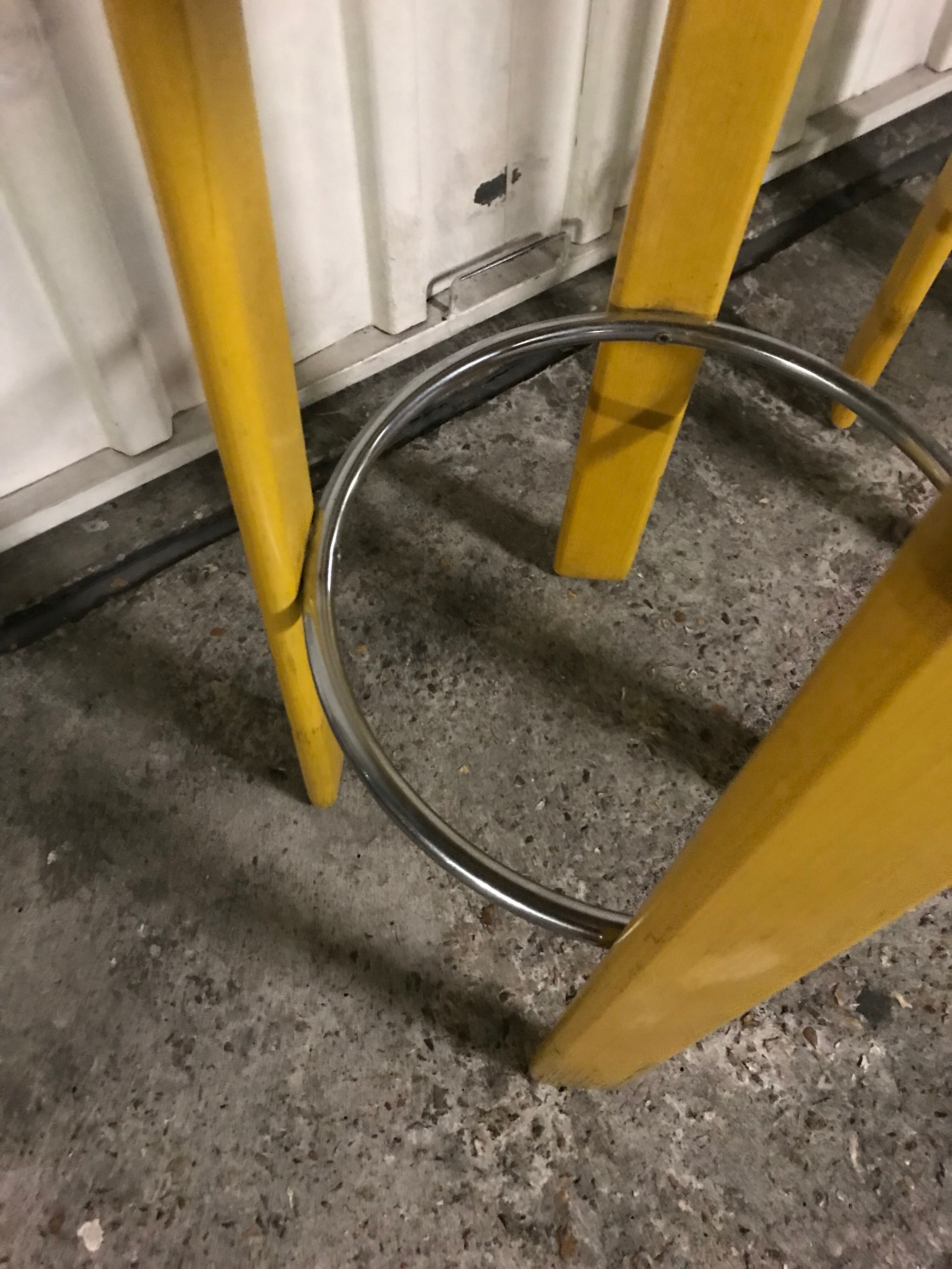 Pair of Bruno Rey bar stools