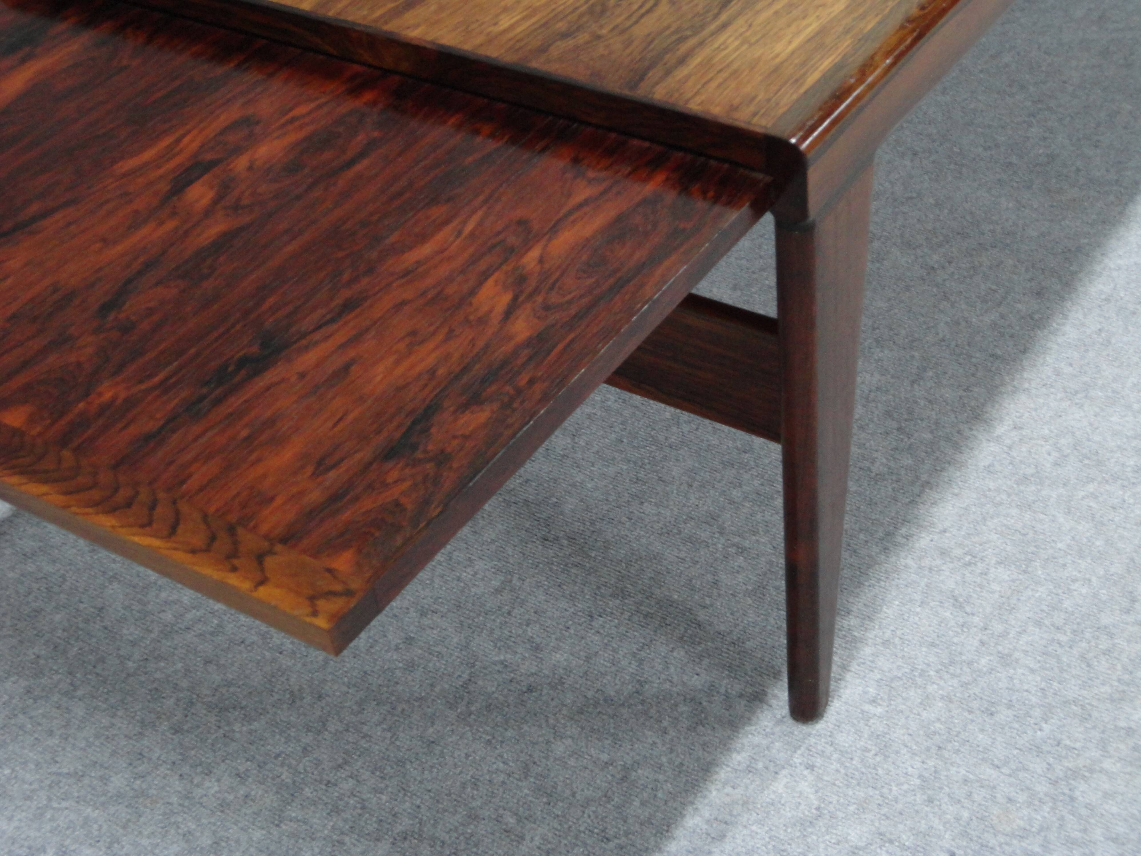 Rosewood coffee table from rio 1960