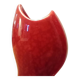 Red ceramic vase, italy 1970s