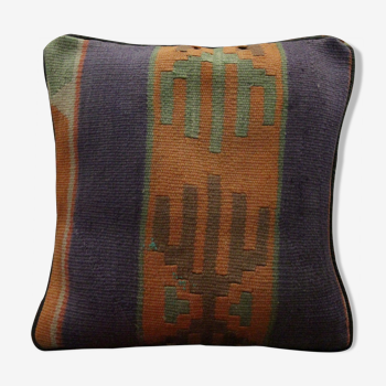 Handmade Striped Kilim Cushion Cover 37x40cm