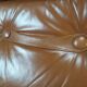 Scandinavian fawn leather sofa