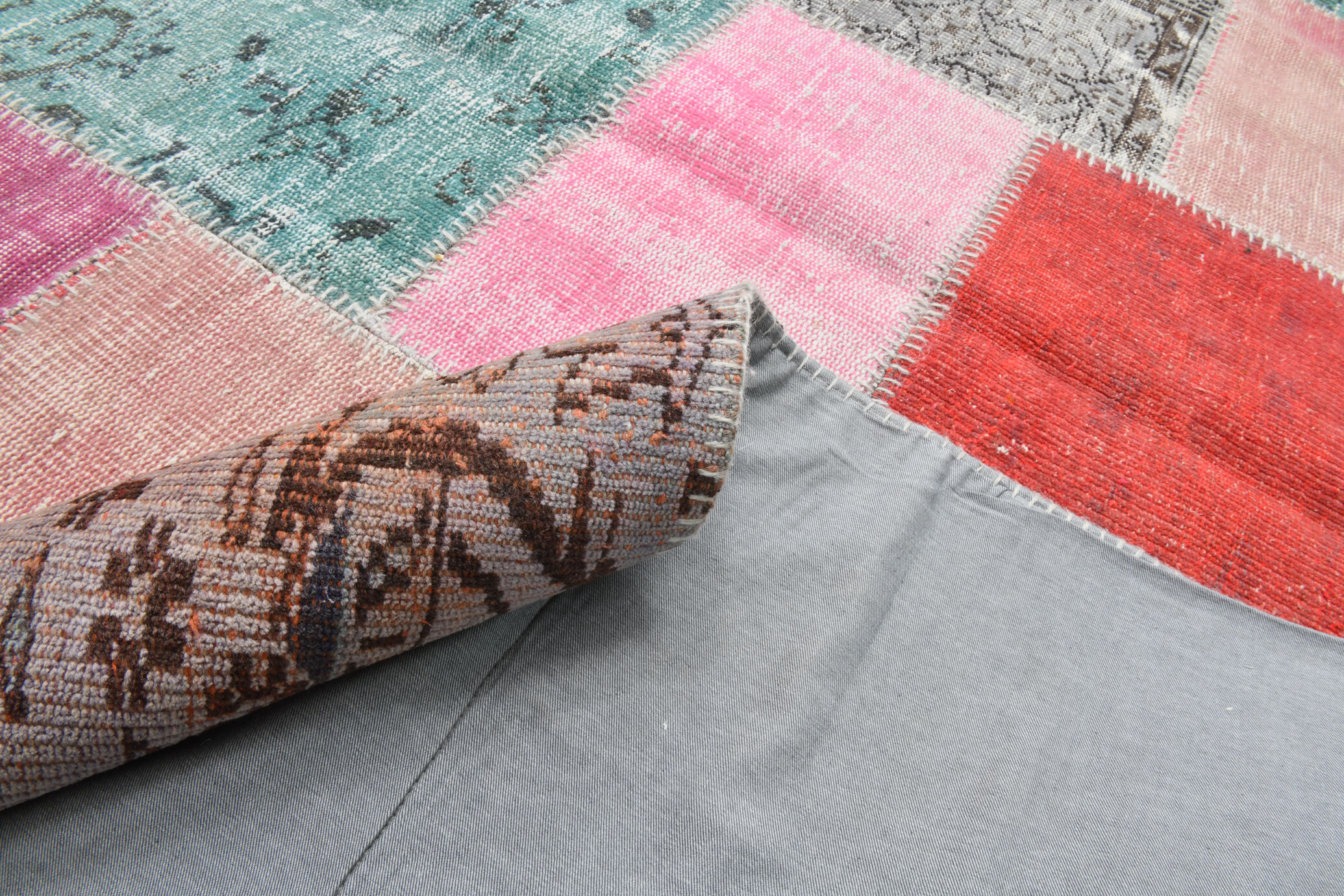 Distressed turkish rug 351x247cm