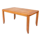 Extendable dining table, Calvados model, Guillerme and Chambron, 1960s