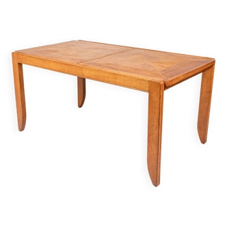 Extendable dining table, Calvados model, Guillerme and Chambron, 1960s