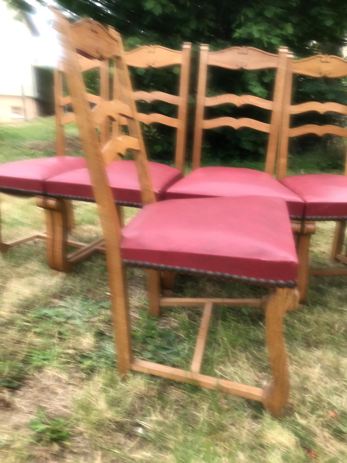 Set of 6 antique chairs