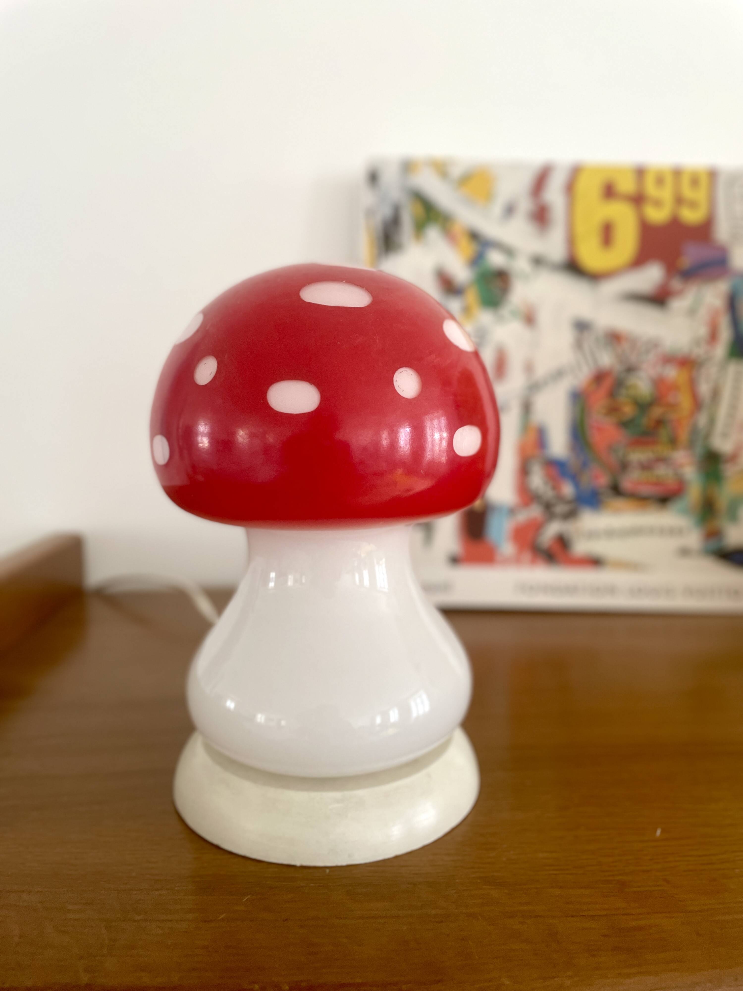 Vintage mushroom lamp
