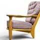 "Edouard" armchair in oak by Guillerme & Chambron for Your Home