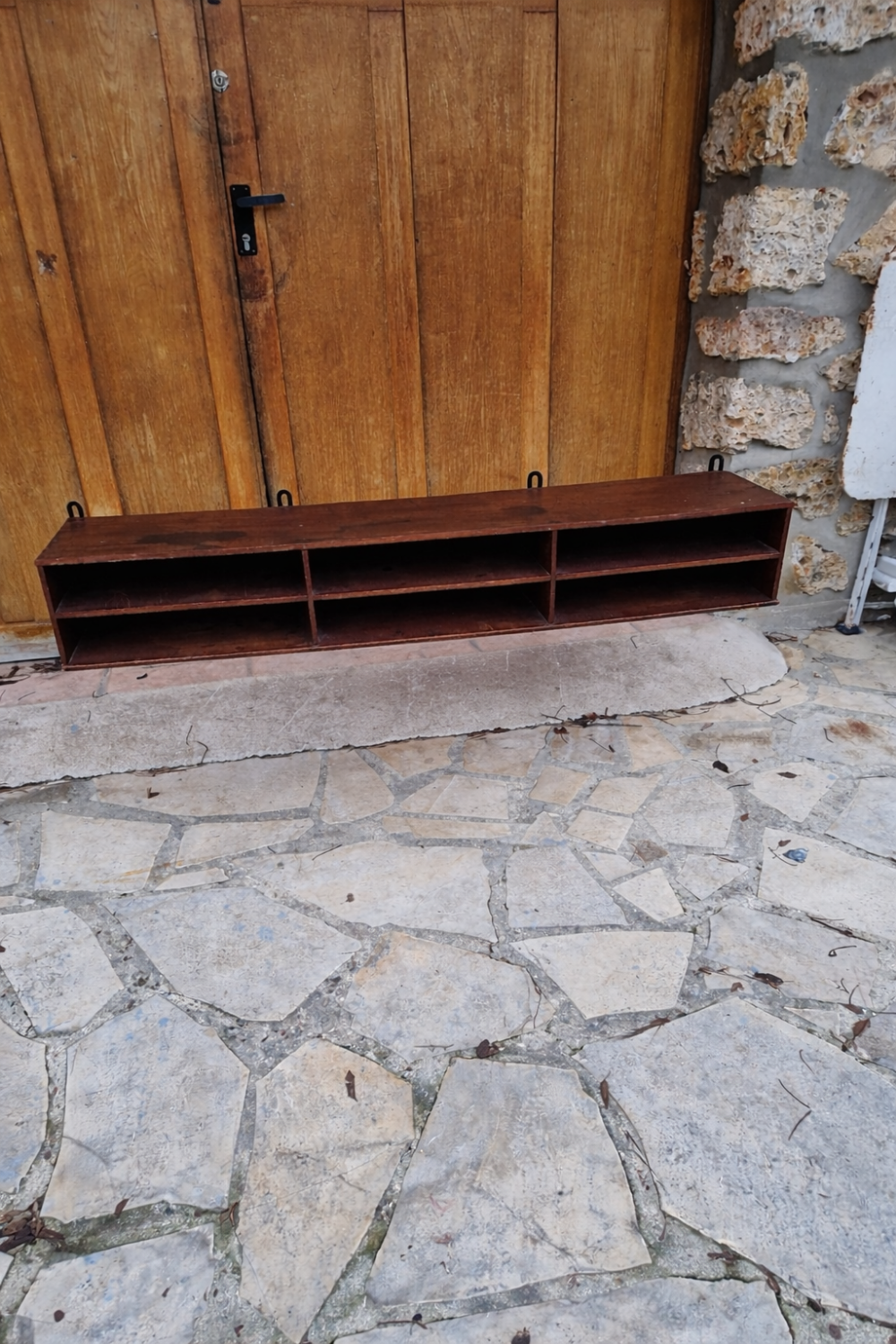 Vintage wooden shelf