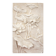 Bajorelief avec des fleurs. Relief avec des fleurs. Fleurs en relief.