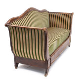 Vintage Récamier sofa in velvet, 1920