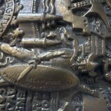 Bronze plaque signed René Delamarre – 1951 – Historical bas-relief