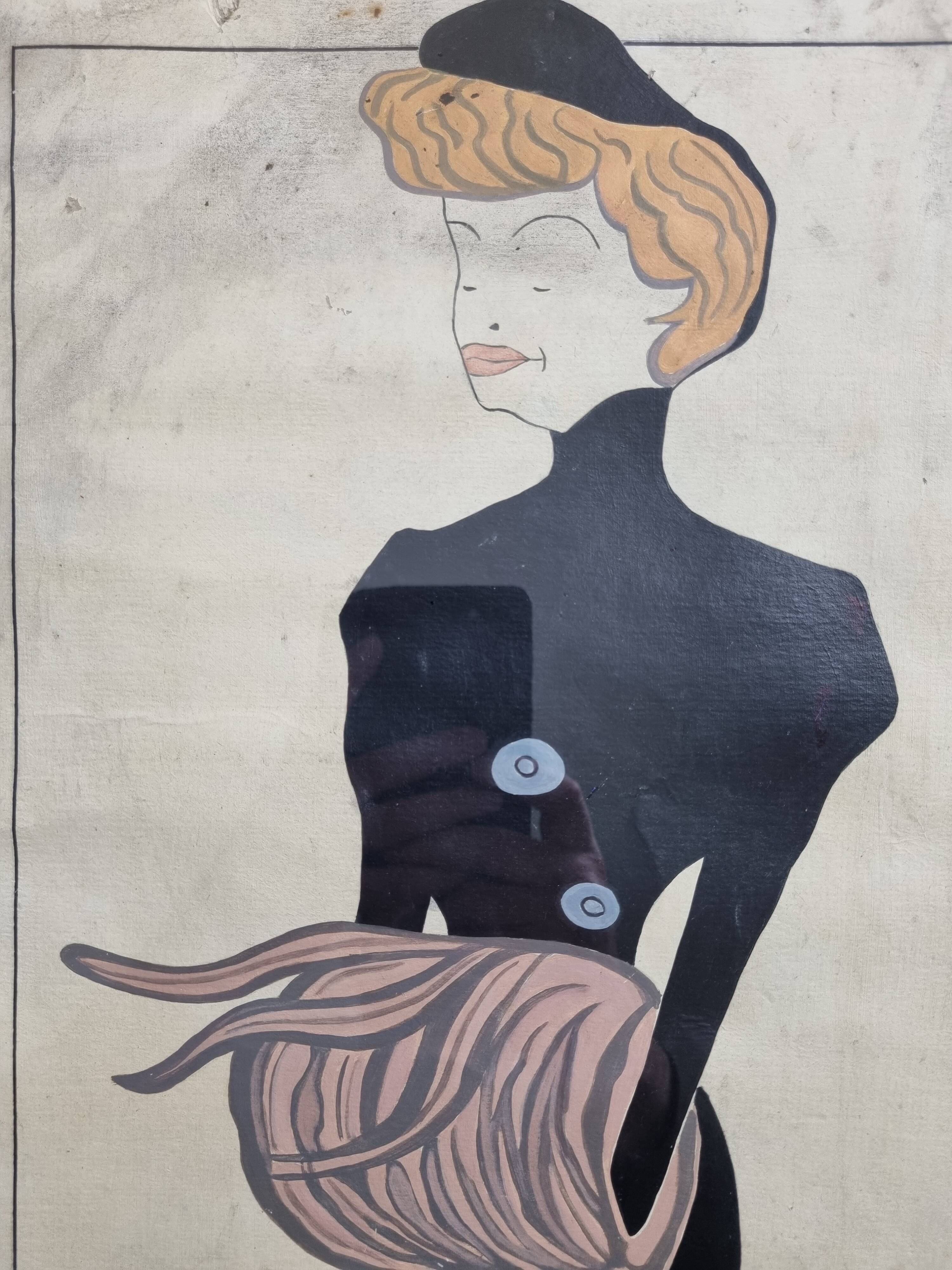 Illustration after Leonetto Cappiello, "Our actresses", Réjane in Georgette Lemeunier, 38 x 52 cm