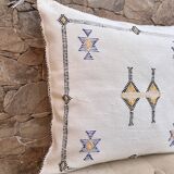 White cactus silk cushion, cactus silk cushion, white lumbar cushion