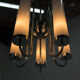 5-flamming tubular bauhaus chandelier, 1930s