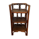Wooden and rattan shelf