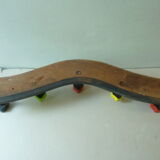 Coat rack with 5 wooden hooks from the 60s
